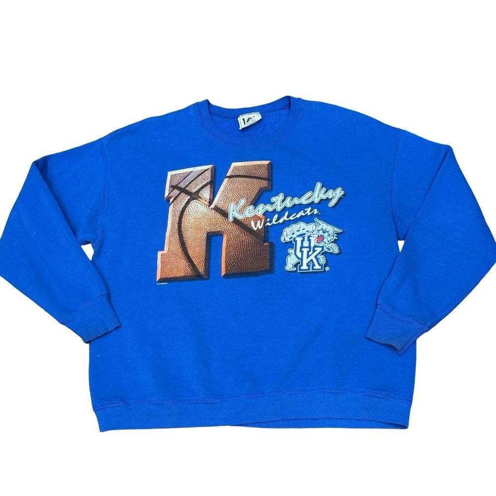 🏀 Vintage Lee University‎ of Kentucky Basketball Sweatshirt – Blue, XL 💙